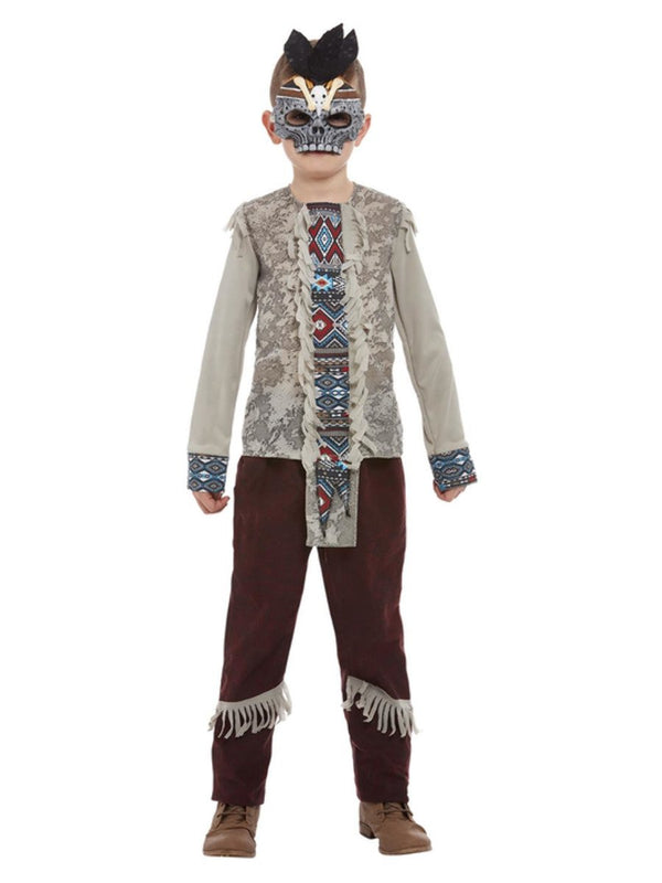 Dark Spirit Boys Warrior Costume Grey_2