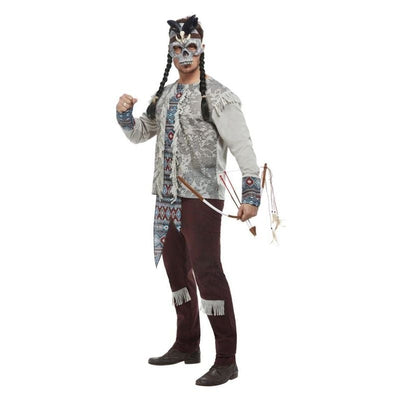 Dark Spirit Mens Warrior Costume Grey_1