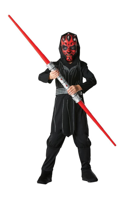 Darth Maul Costume Boys Sith Lord Apprentice Black Robes_1