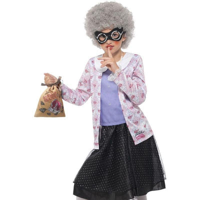 David Walliams Deluxe Gangsta Granny Costume Child Purple Black_1