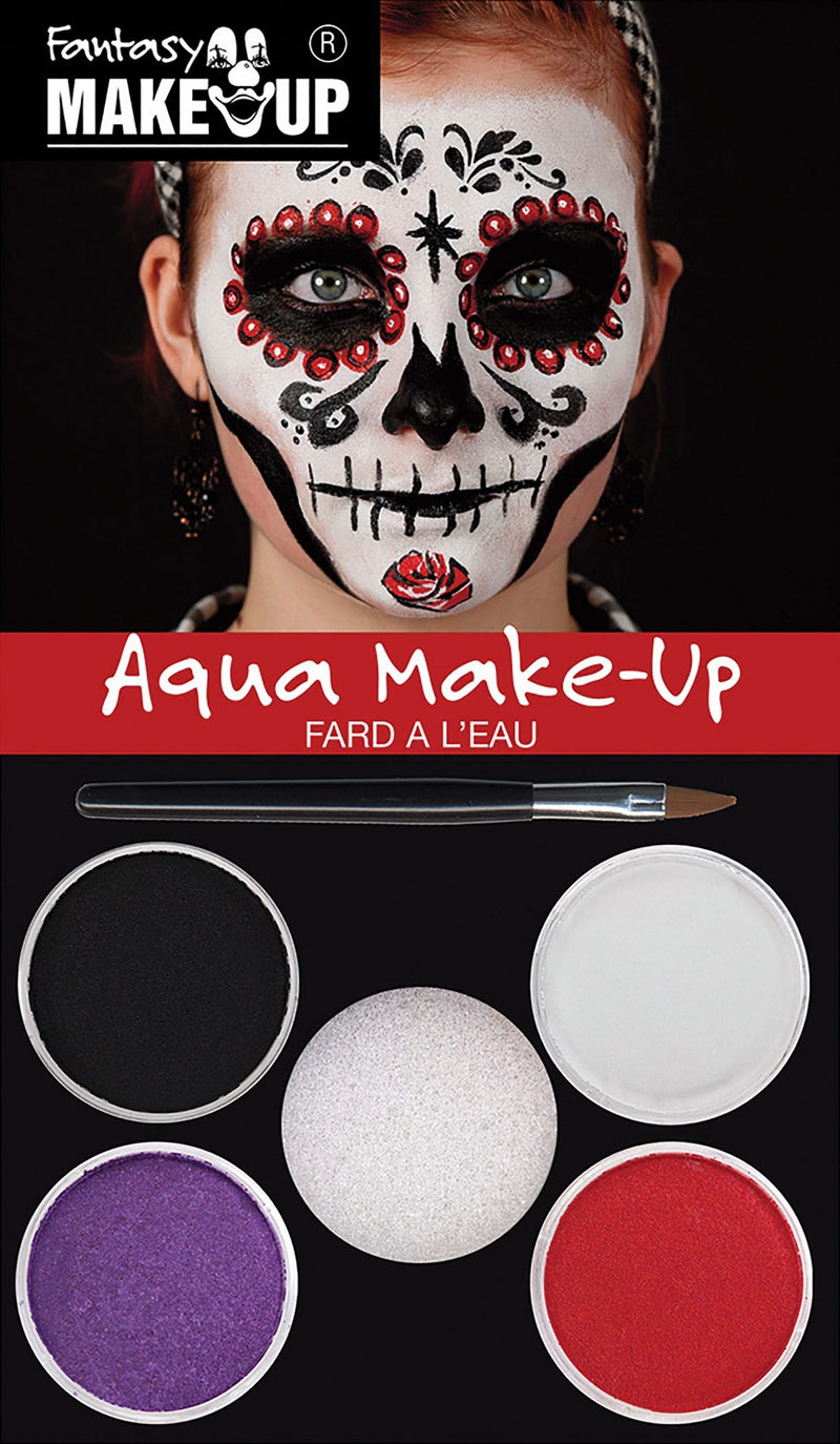 Day Of The Dead Aqua Makeup Kit Make Up Unisex_1