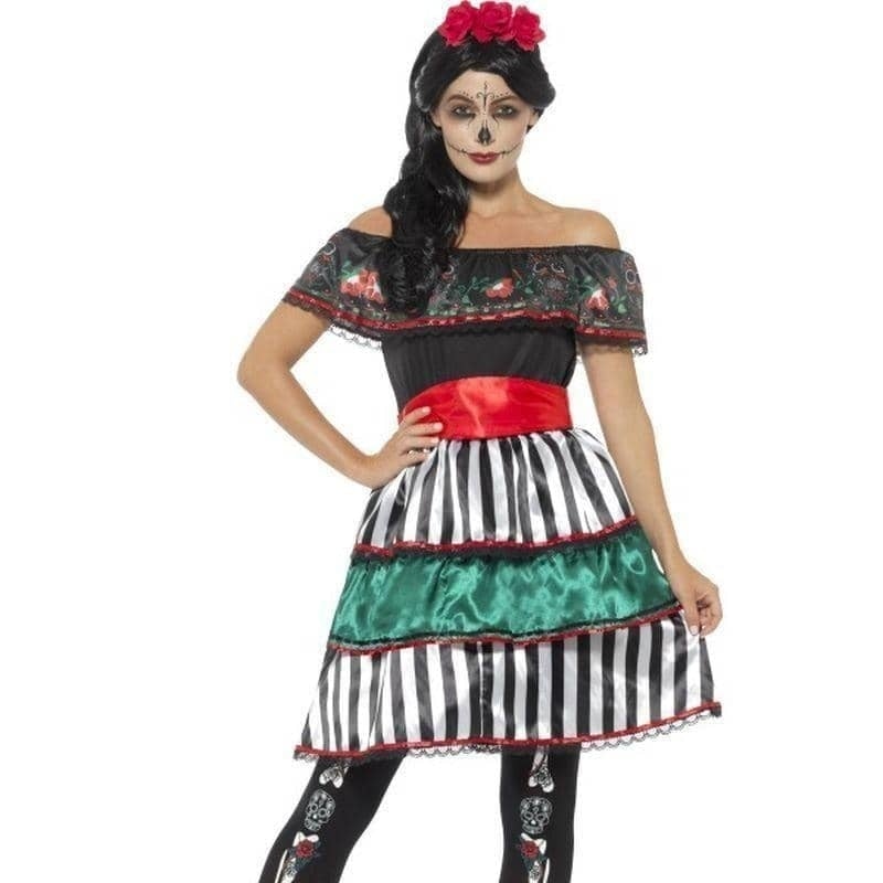 Day Of The Dead Senorita Doll Costume Adult_1