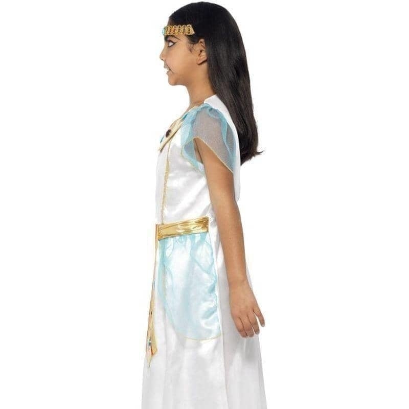 Deluxe Cleopatra Girl Costume Kids White Blue_6