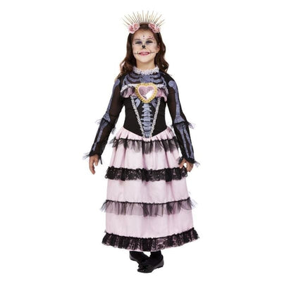 Deluxe Day Of The Dead Princess Costume Pink_1