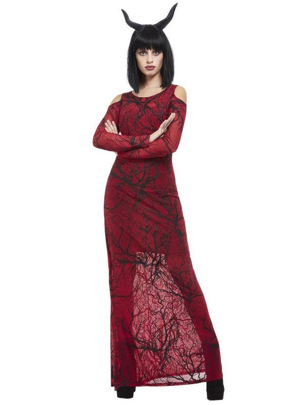 Deluxe Devil Ladies Costume Red Dress_2