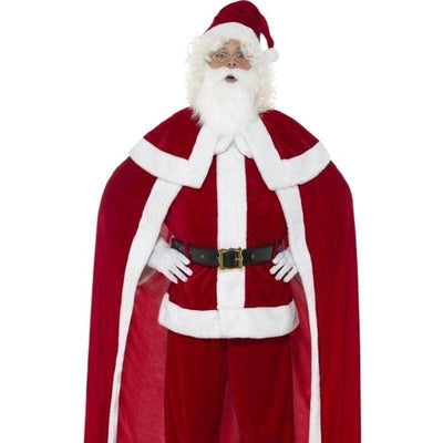 Deluxe Santa Claus Costume With Trousers Adult Red_1