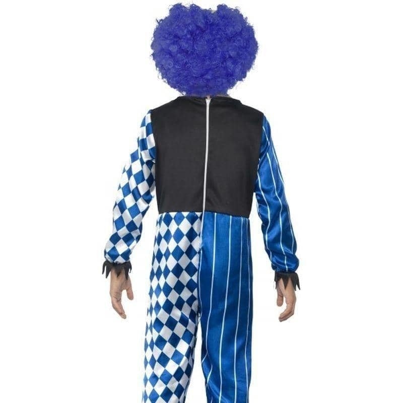 Deluxe Sinister Clown Costume Kids White Blue_5