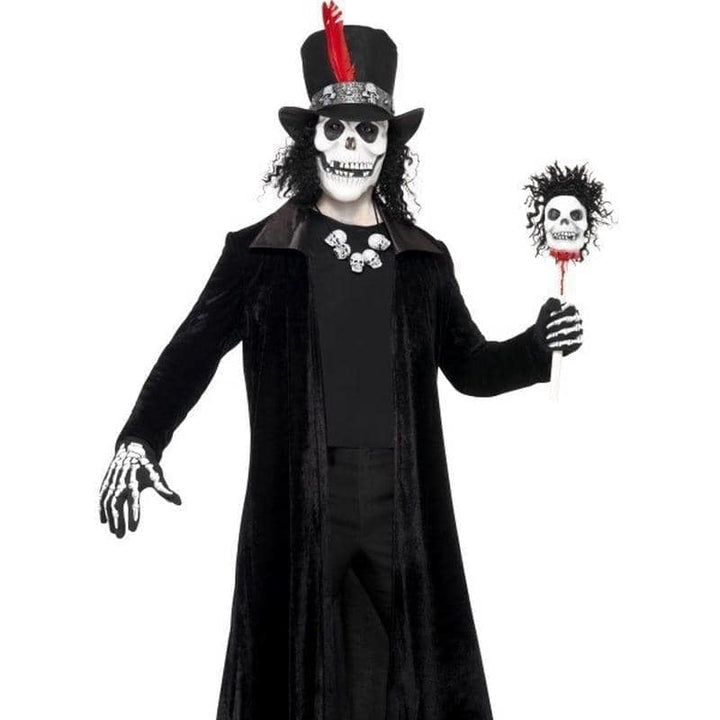 Deluxe Voodoo Man Costume Adult Black White Deluxe Voodoo Man Costume Adult Black White
