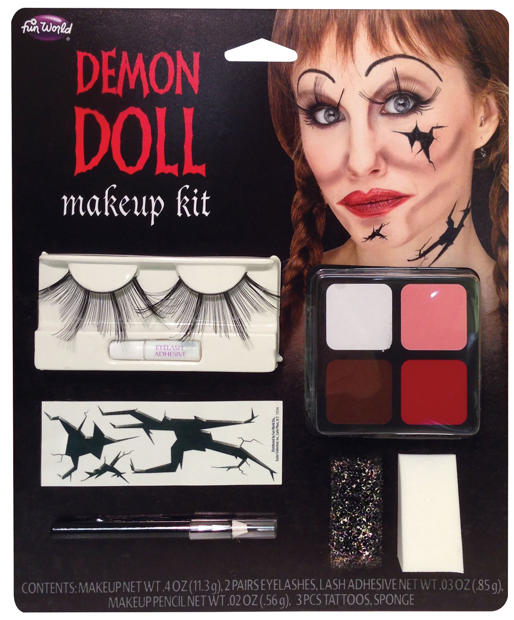 Demon Doll Makeup Kit Make Up Female – Mad Distribution Costumes Australia