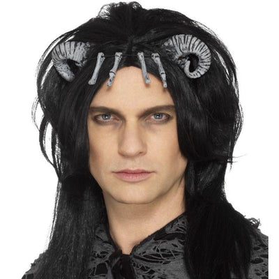 Demonic Creature Wig Adult Black_1