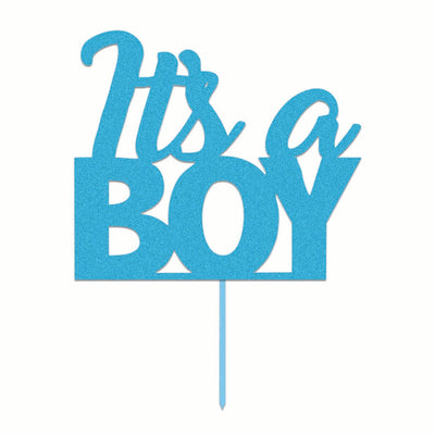 Diamond Cake Topper Light Blue Its A Boy_1