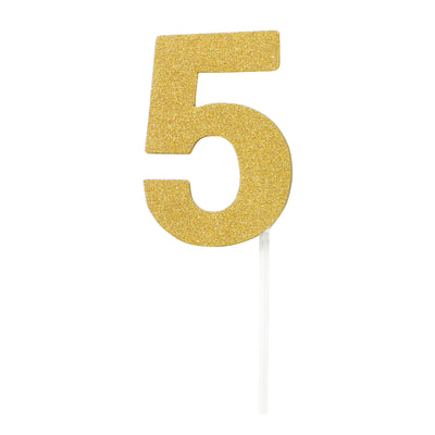 Diamond Cake Toppers Gold No. 5_1