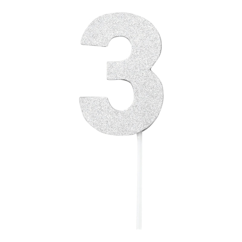 Diamond Cake Toppers Silver No. 3_1