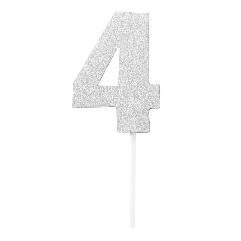 Diamond Cake Toppers Silver No. 4_1