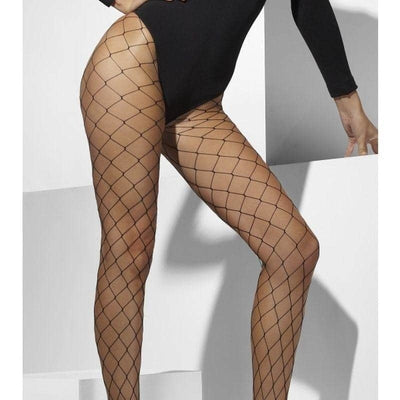 Diamond Net Tights Adult Black_1