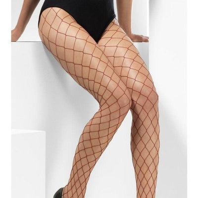 Diamond Net Tights Adult Burgundy_1