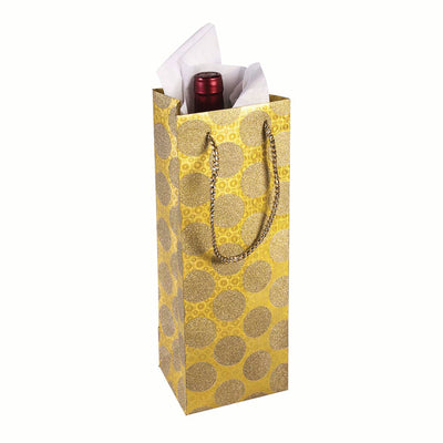 Diamond Wine Bag Gold Dot_1