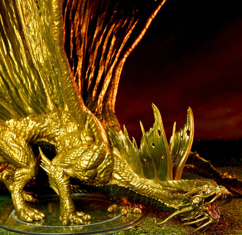 Dungeons and Dragons D&D Icons of the Realms Adult Gold Dragon Premium Figure_20