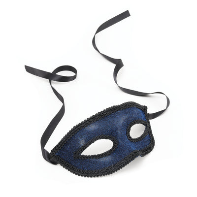 Blue Eye Mask + Ribbon Tie Masks Unisex_1 EM032