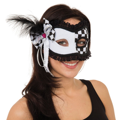 Harlequin Jester Glasses Frame Mask Eye Masks Female_1 EM785