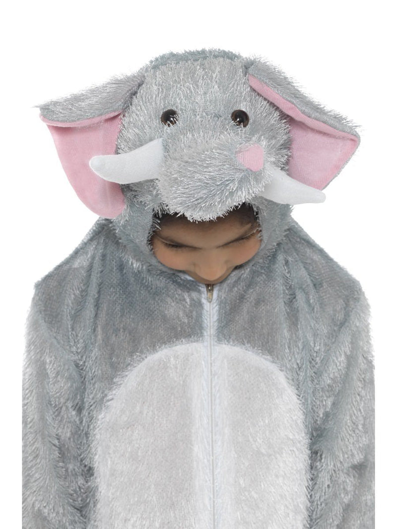 Elephant Costume Kids Grey White Jumpsuit_2