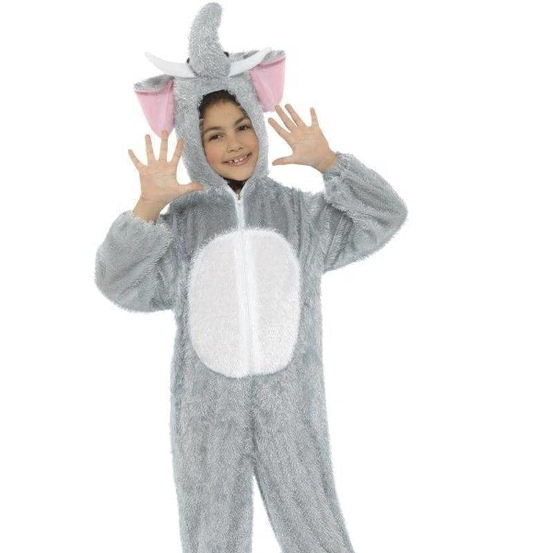 Elephant Costume Kids Grey White_1