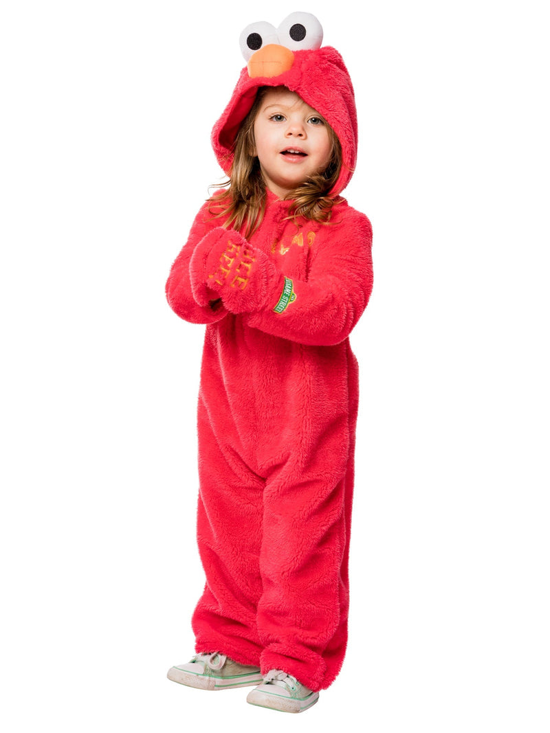 Elmo Costume Toddler Sesame Street Costume Fleece Jumpsuit_6