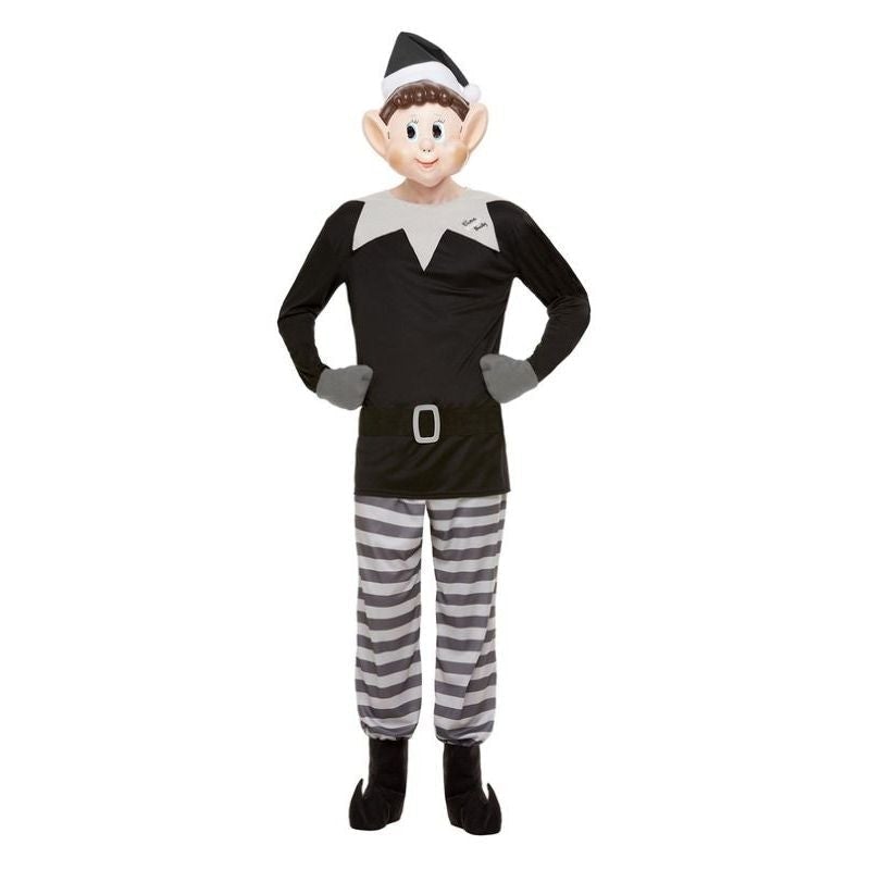 Elves Behavin Badly Bad Elf Costume Adult Grey Black_1