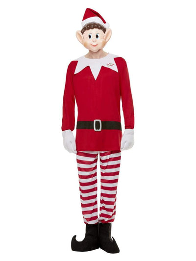 Elves Behavin Badly Mens Elf Costume Red & White_1