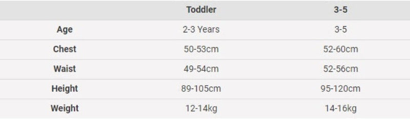 Size Chart Emma Wiggle Costume Kids 30th Anniversary