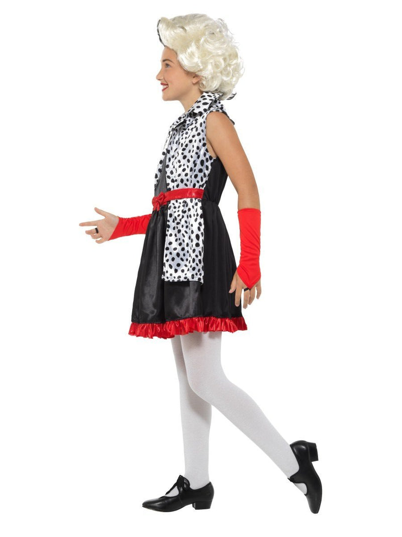 Evil Little Madame Costume Kids Black White_2