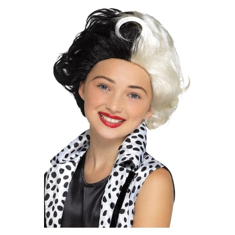 Size Chart Evil Madame Wig Kids Black White