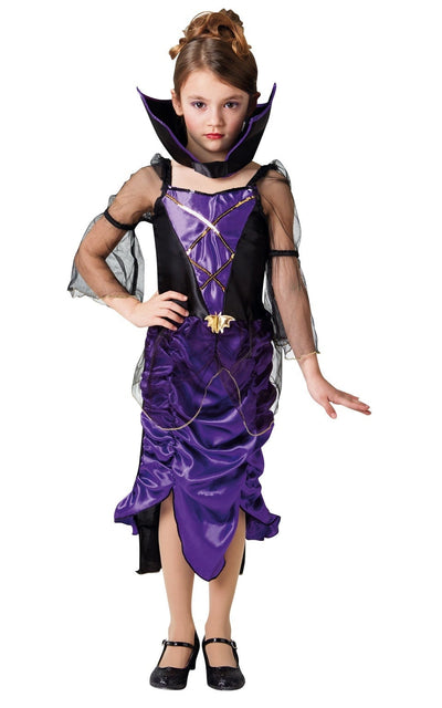 Extra Purple Girls Gothic Vampiress Costume_1