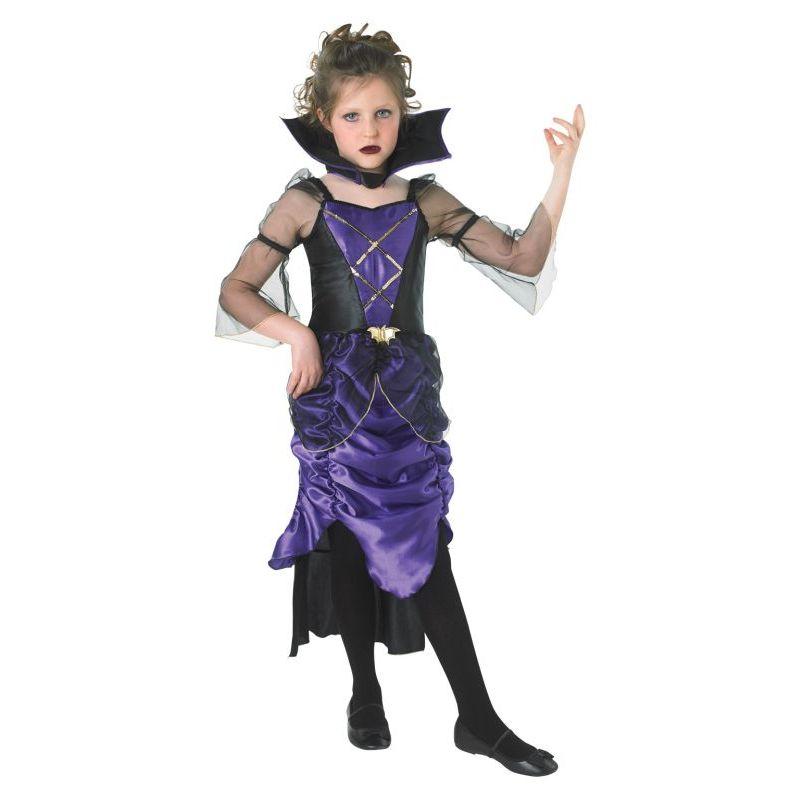 Extra Purple Girls Gothic Vampiress Costume_1