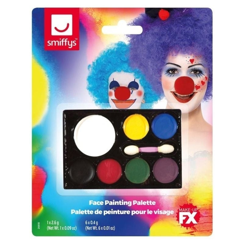 Size Chart Face Painting Palette Adult 7 Colours