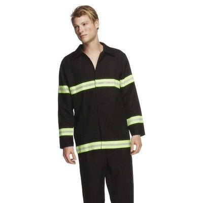 Fever Fireman Costume Adult Black_1