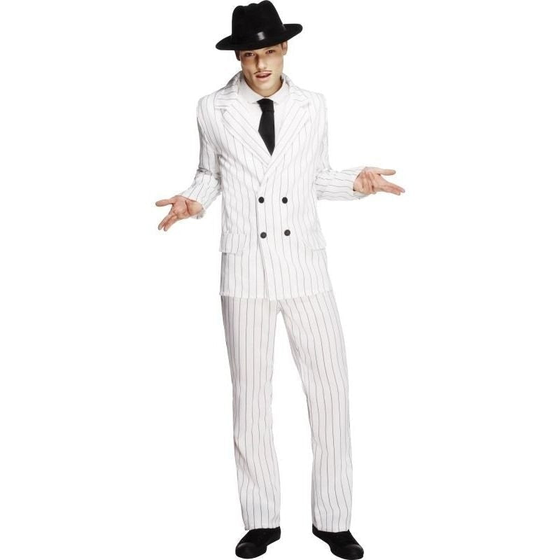 Fever Gangster Costume Adult White_3