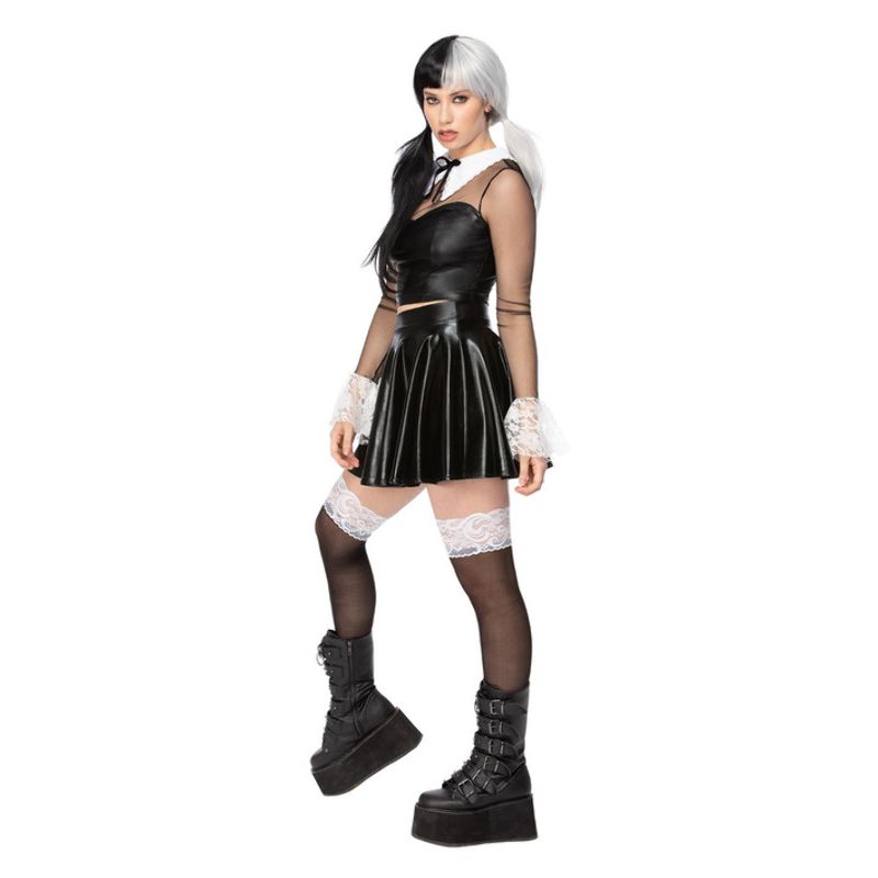 Fever Gothic School Girl Adult Black White_3