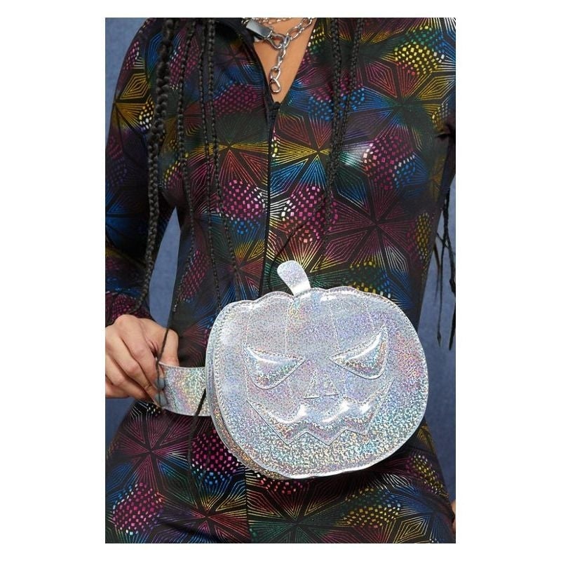 Fever Holographic Pumpkin Bum Bag Silver_1