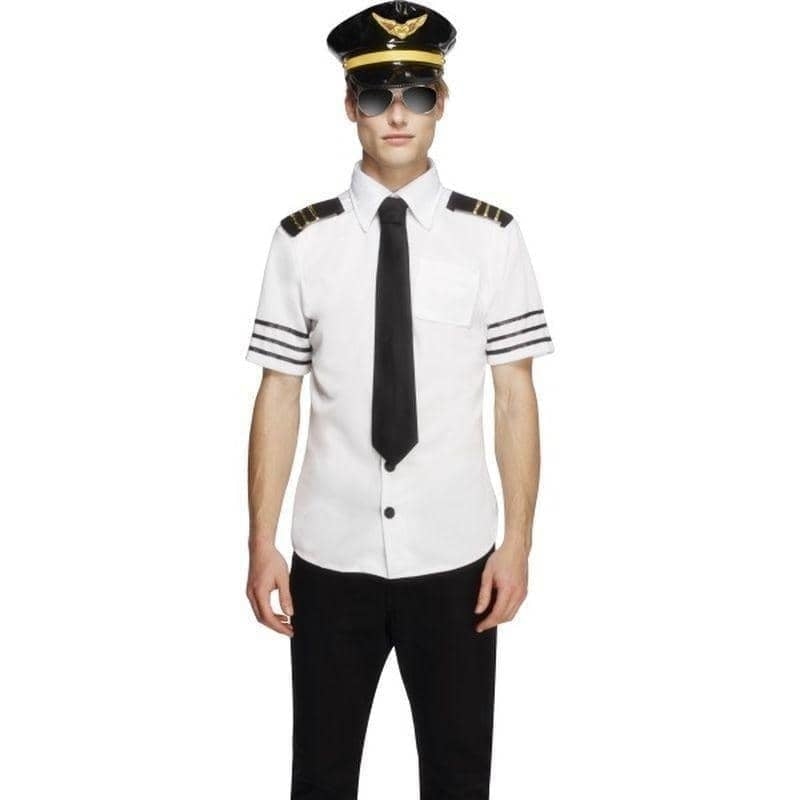 Fever Mile High Costume Adult White Black_1