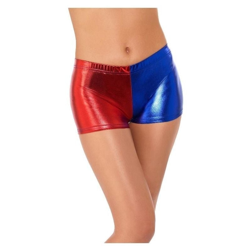 Fever Miss Jester Whiplash Shorts Adult Red Blue_2