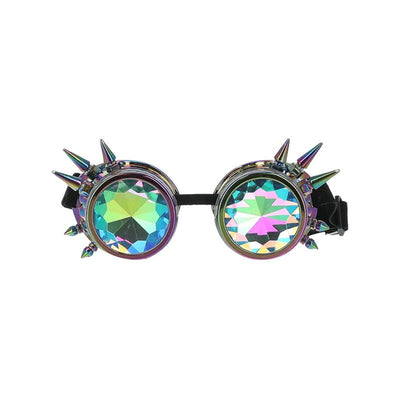 Fever Studded Rainbow Festival Goggles Adult_1