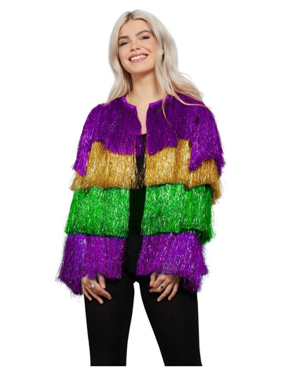 Fever Tinsel Mardi Gras Jacket Multi Coloured_1