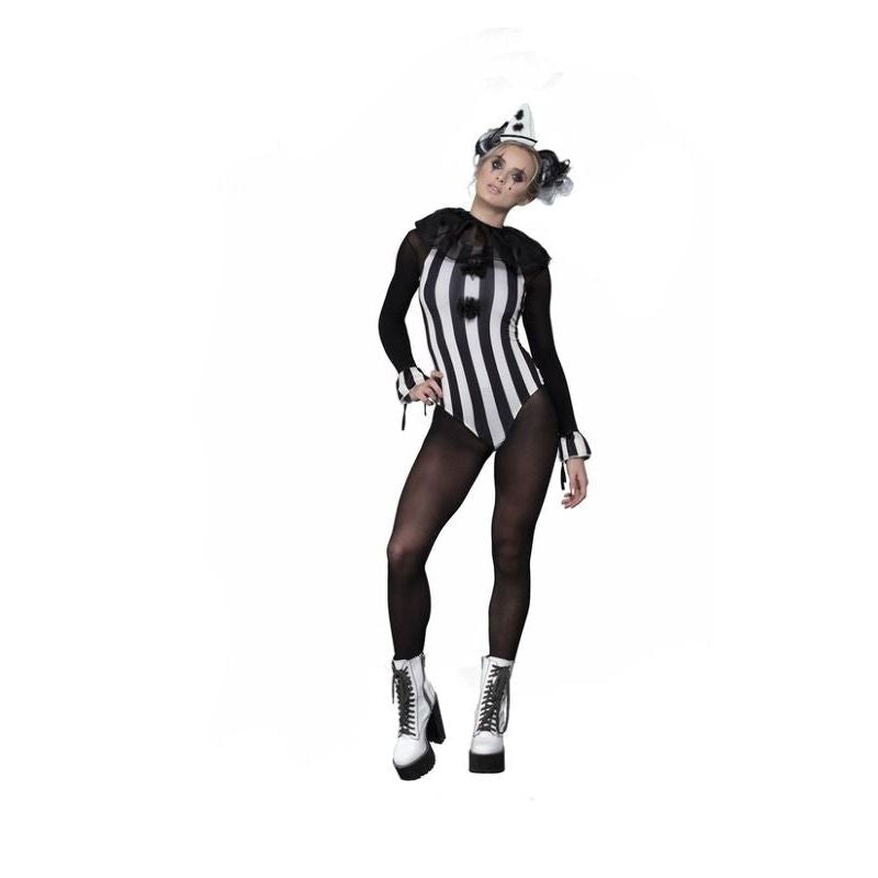 Fever Vintage Pierrot Clown Costume Adult Black_1