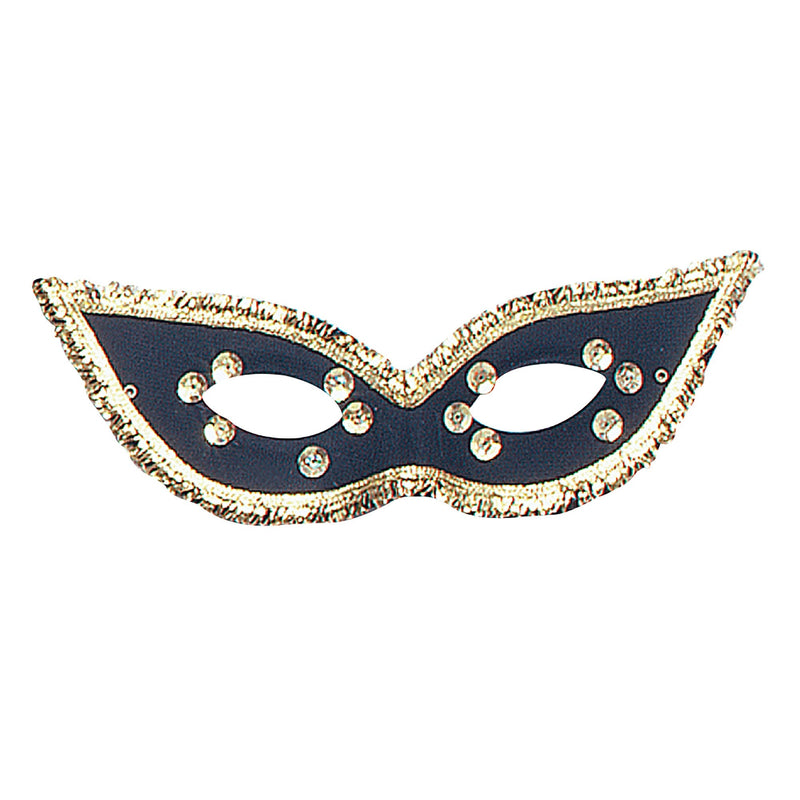 Fiesta Domino Eye Mask Black Masks Unisex_1