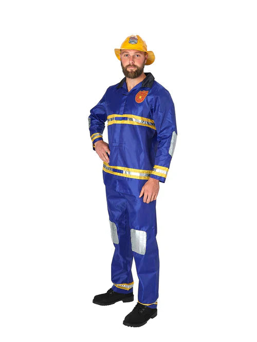 Fireman Costume Mens Firefighter Overalls_3