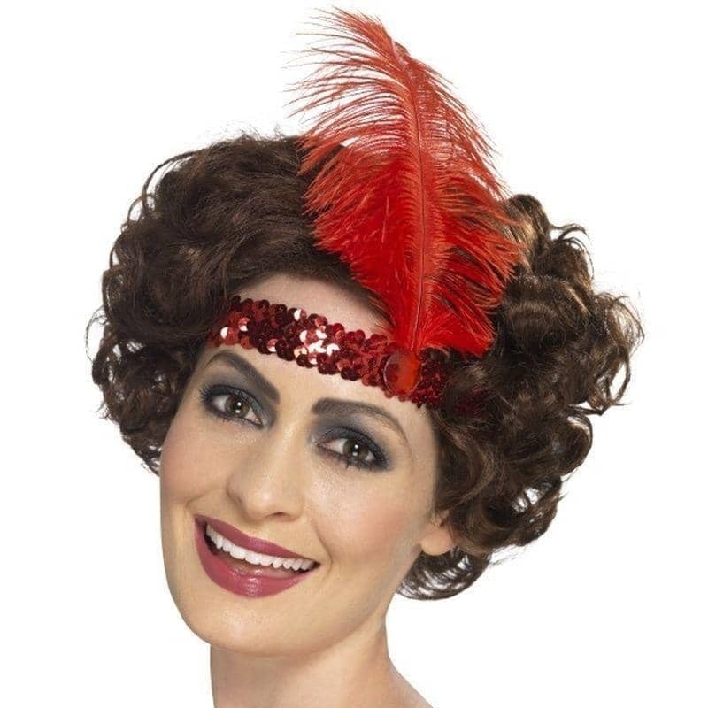 Flapper Headband Adult Red_1