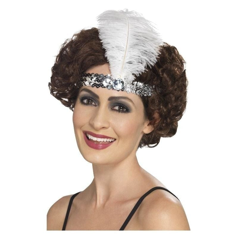 Size Chart Flapper Headband Adult Silver