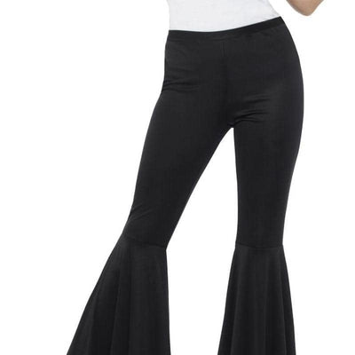 Flared Trousers Ladies Adult Black_1