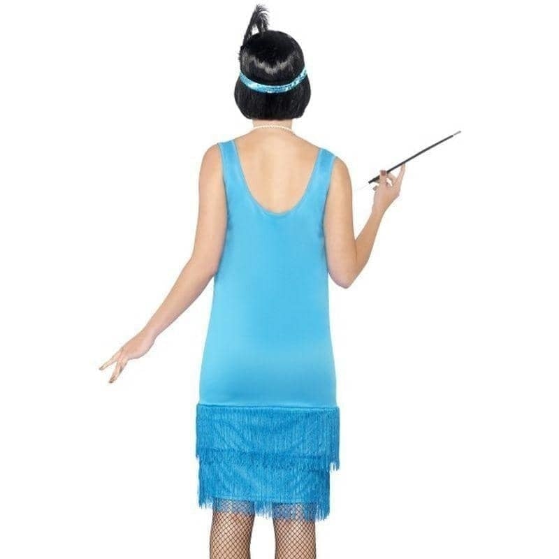 Flirty Flapper Costume Adult Blue_2